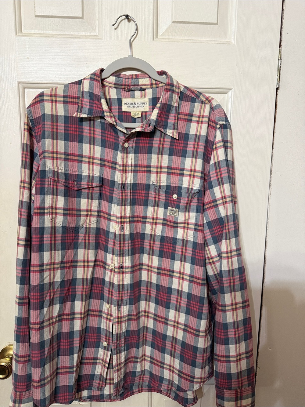 Denim & Supply Ralph Lauren Plaid Button-Up Shirt – Size Large